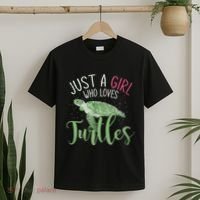 Sea Turtle Ocean Animal Wo Girl Gift Turtle T-Shirt thumb 2