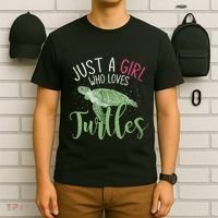 Sea Turtle Ocean Animal Wo Girl Gift Turtle T-Shirt thumb 6