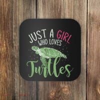Sea Turtle Ocean Animal Wo Girl Gift Turtle Coaster thumb 0