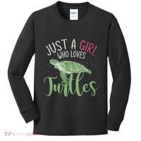 Sea Turtle Ocean Animal Wo Girl Gift Turtle Kids Long Sleeve Shirt thumb 0