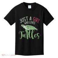 Sea Turtle Ocean Animal Wo Girl Gift Turtle Kids T-Shirt thumb 0