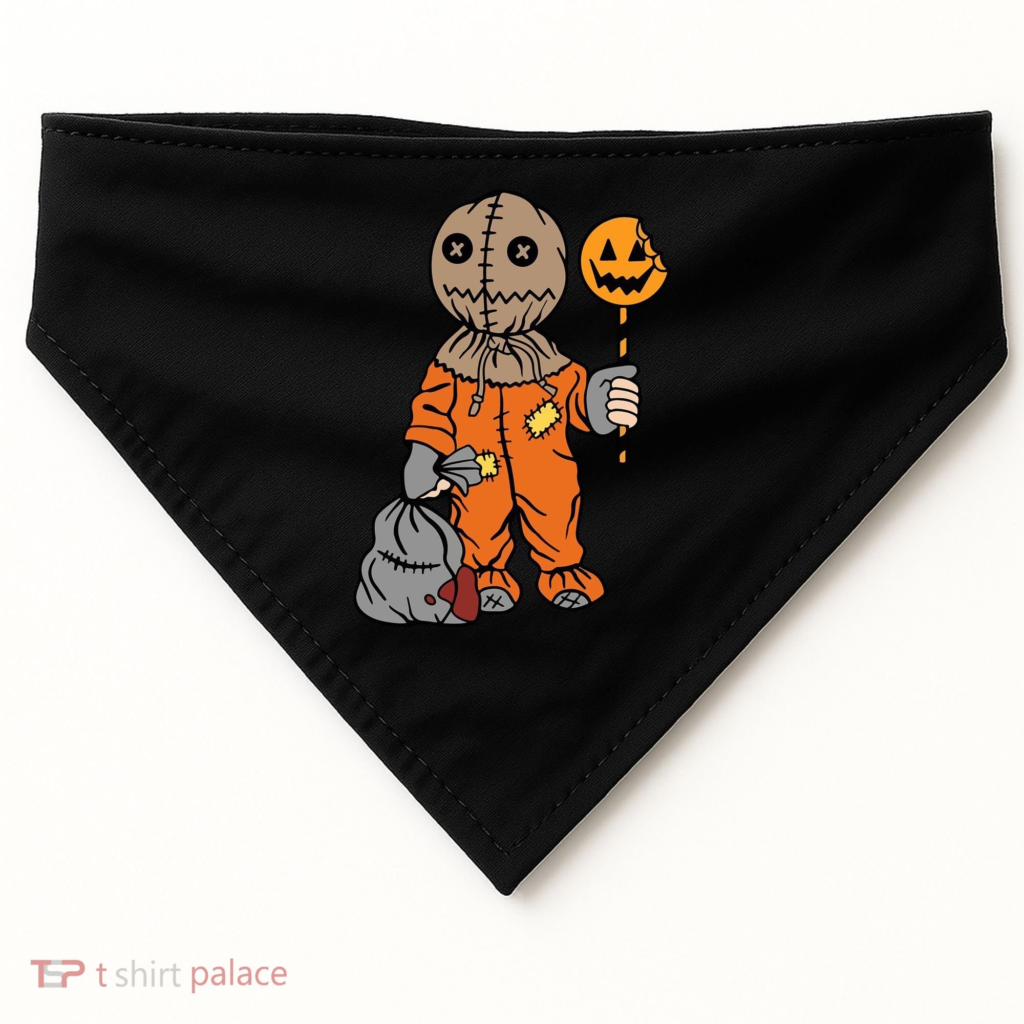 Sam Treat Or Trick Halloween USA-Made Doggie Bandana
