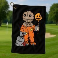 Sam Treat Or Trick Halloween Golf Towel thumb 1
