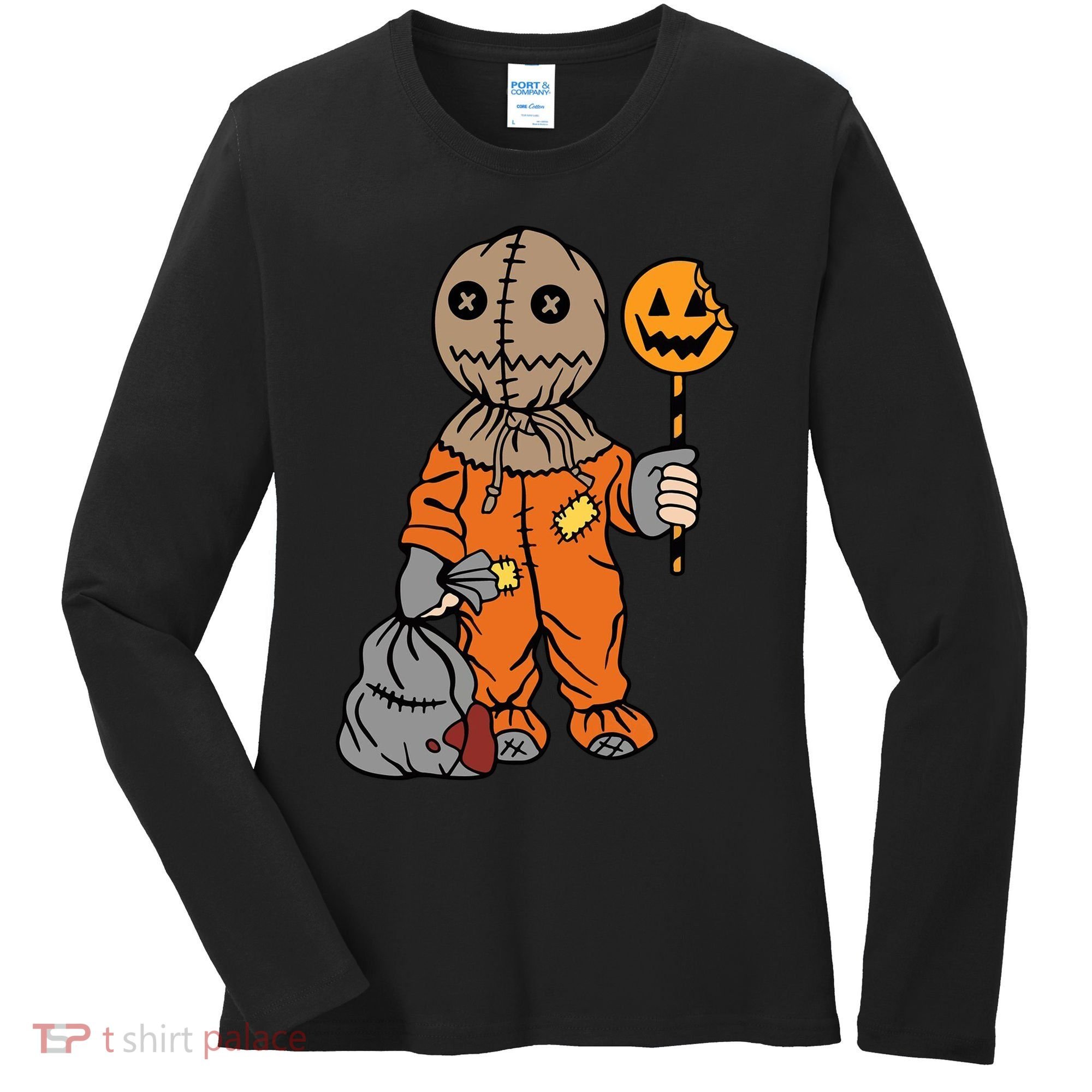 Sam Treat Or Trick Halloween Women's Long Sleeve Shirt