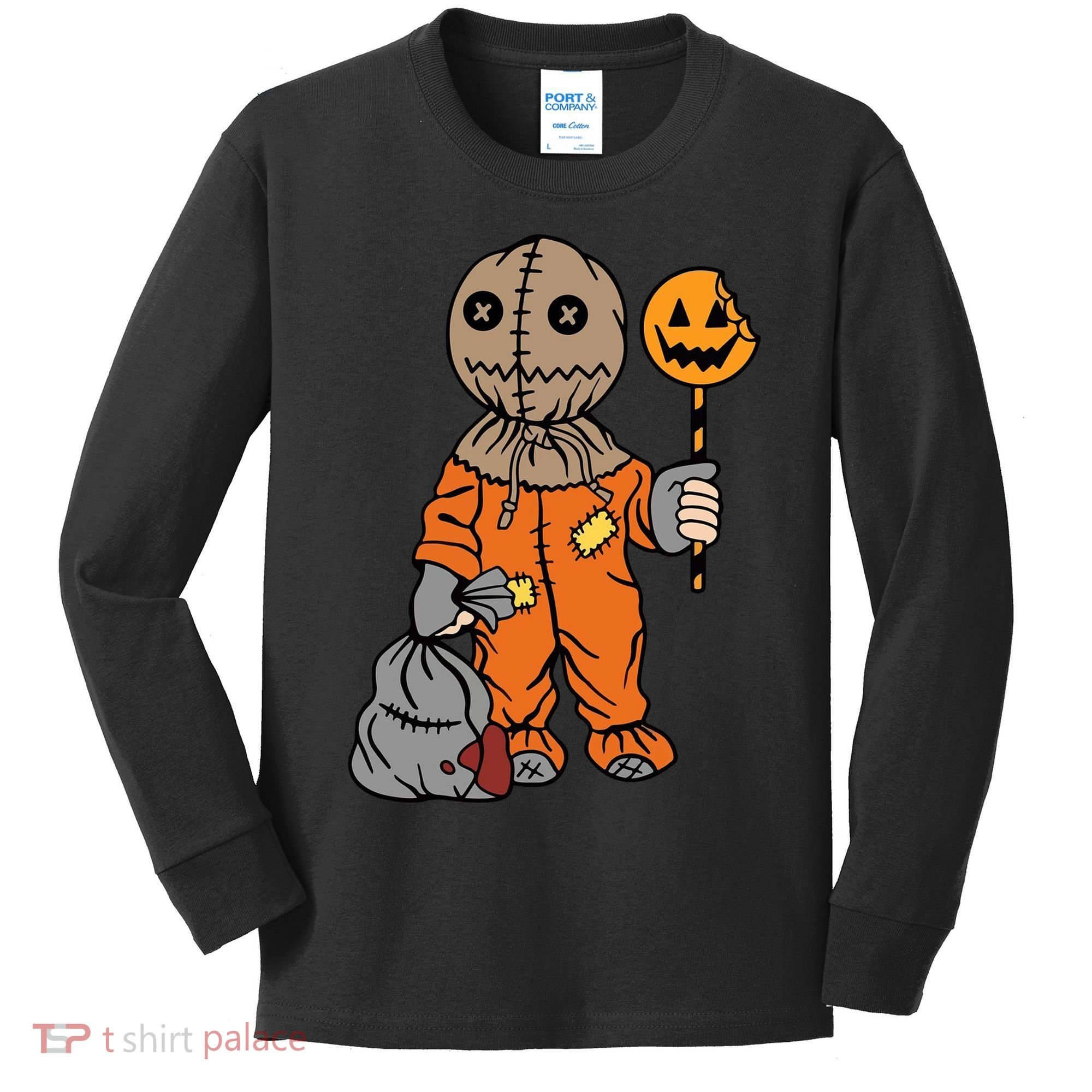 Sam Treat Or Trick Halloween Kids Long Sleeve Shirt