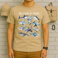 Study Types Of Sharks Protect Shark Ocean Animal Earth Day T-Shirt thumb 6