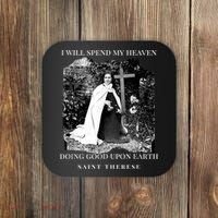 St Therese Of Lisieux Catholic Saint Quotes Coaster thumb 0
