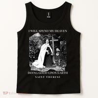St Therese Of Lisieux Catholic Saint Quotes Tank Top thumb 2