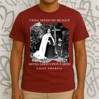 St Therese Of Lisieux Catholic Saint Quotes T-Shirt thumb 3