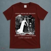 St Therese Of Lisieux Catholic Saint Quotes T-Shirt thumb 5