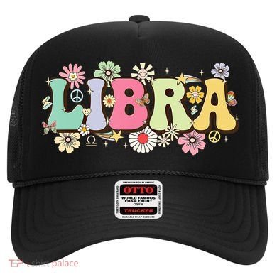 September To October Birthday Groovy Retro Libra Zodiac Sign Gift Hat