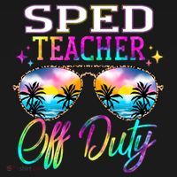 SPED Teacher Off Duty Last Day Of School Teacher Summer Mousepad thumb 1