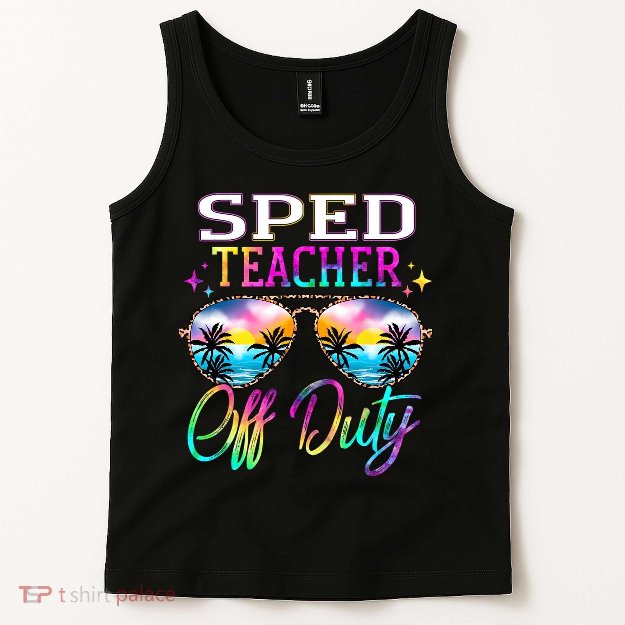 SPED Teacher Off Duty Last Day Of School Teacher Summer Tank Top