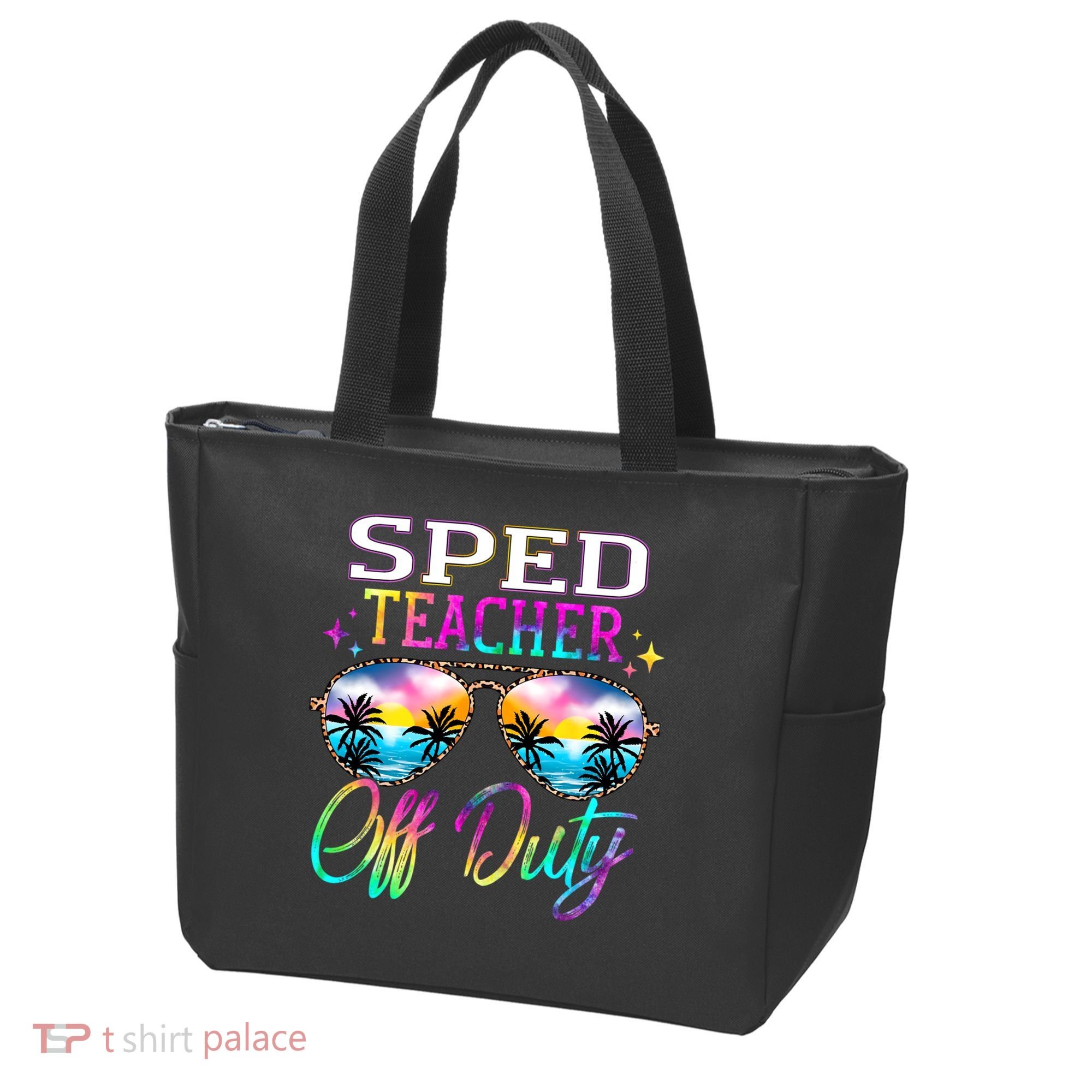 SPED Teacher Off Duty Last Day Of School Teacher Summer Tote Bag
