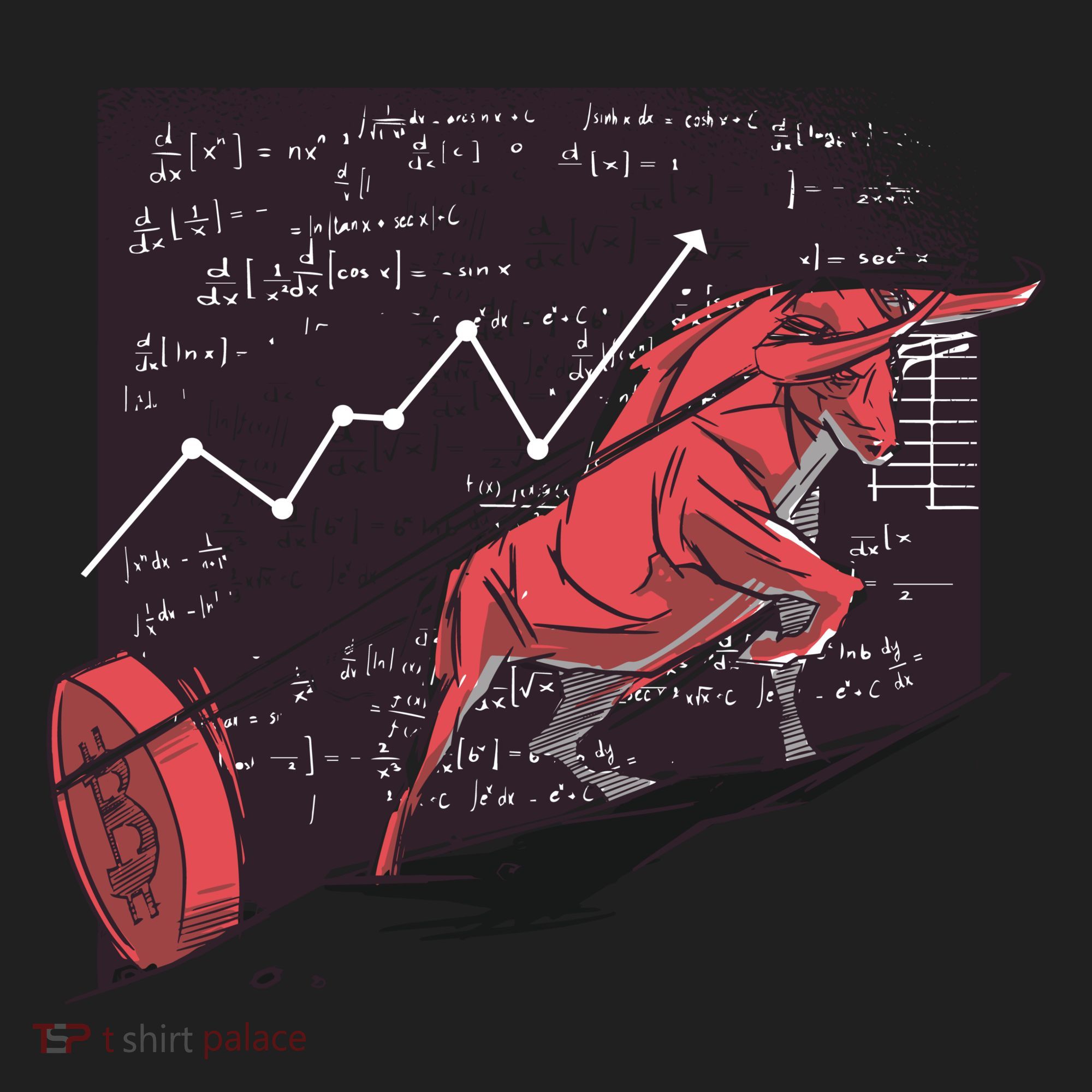Stock Market Bitcoin Bull Women's Sweatshirt