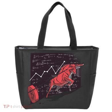 Stock Market Bitcoin Bull Tote Bag