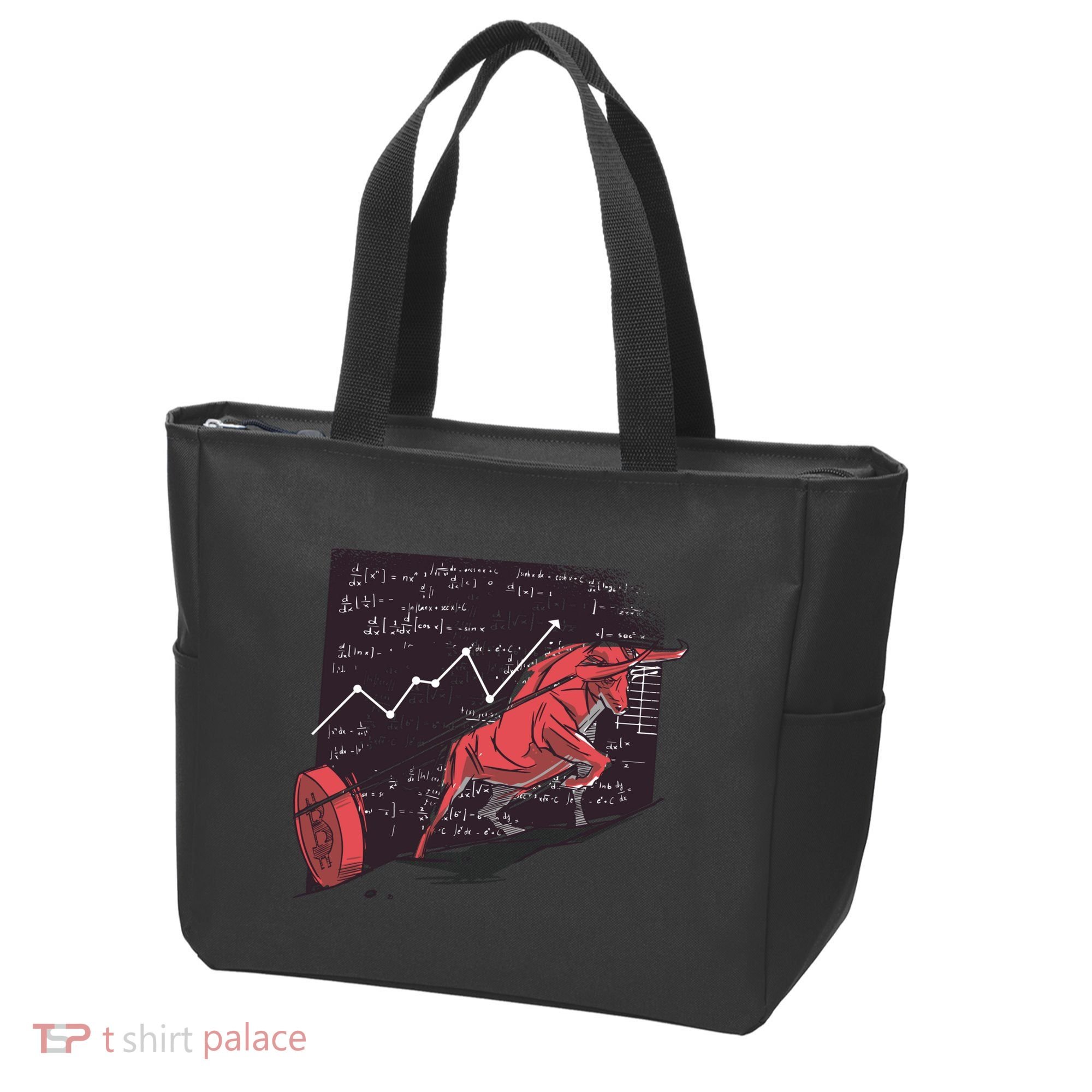 Stock Market Bitcoin Bull Tote Bag
