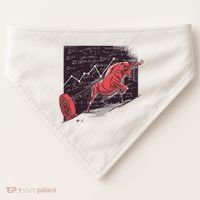 Stock Market Bitcoin Bull USA-Made Doggie Bandana thumb 0