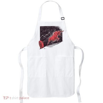Stock Market Bitcoin Bull Apron