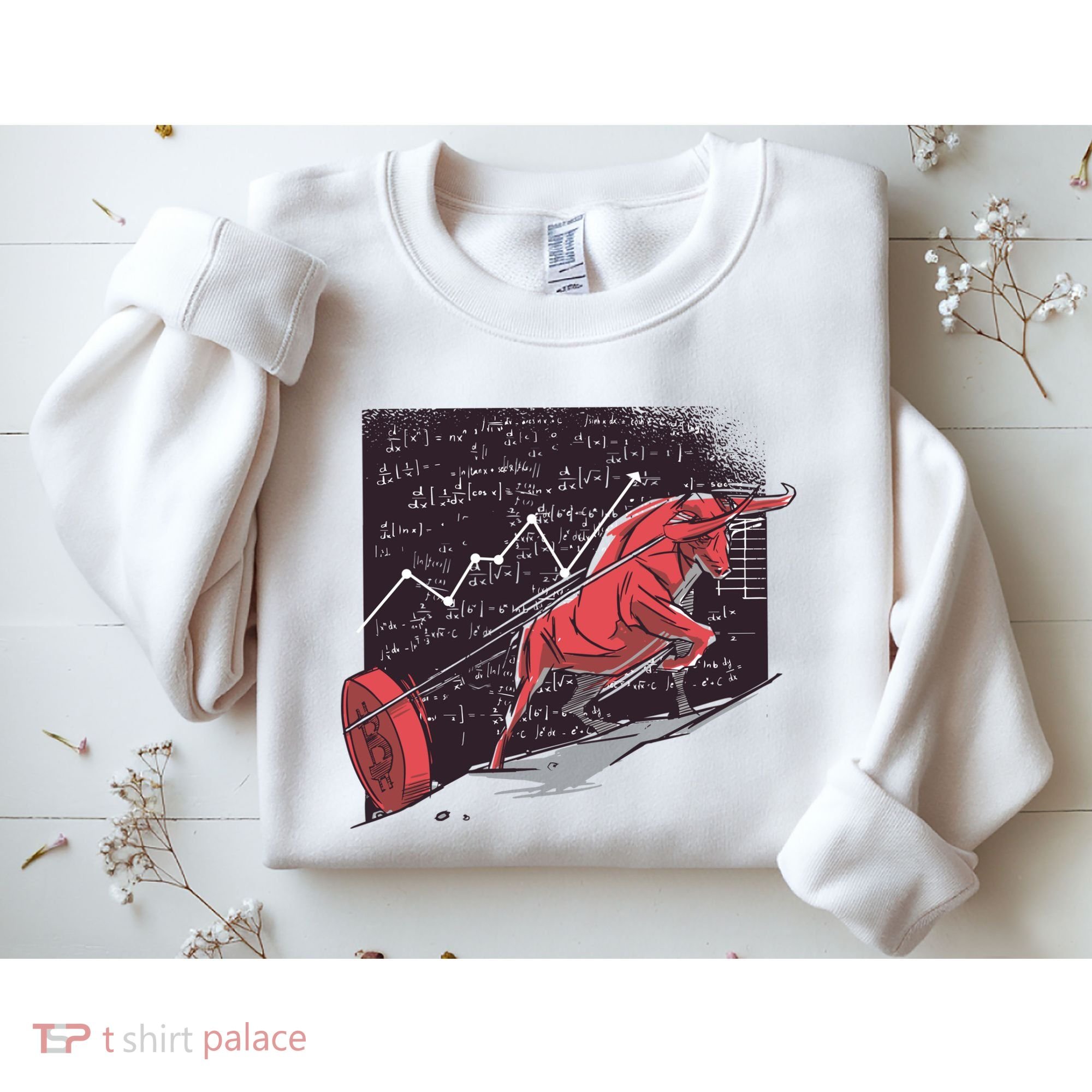 Stock Market Bitcoin Bull Sweatshirt