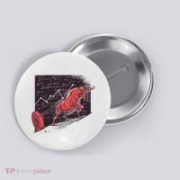 Stock Market Bitcoin Bull Button thumb 0