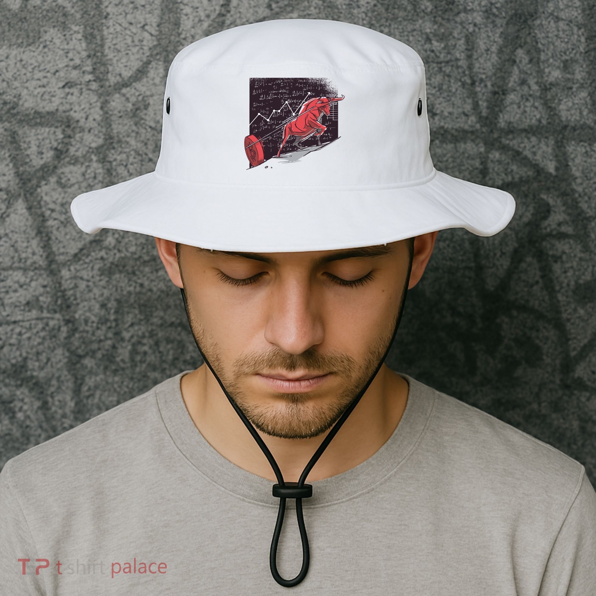 Stock Market Bitcoin Bull Bucket Hat