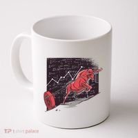 Stock Market Bitcoin Bull Coffee Mug thumb 0