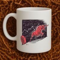 Stock Market Bitcoin Bull Coffee Mug thumb 2