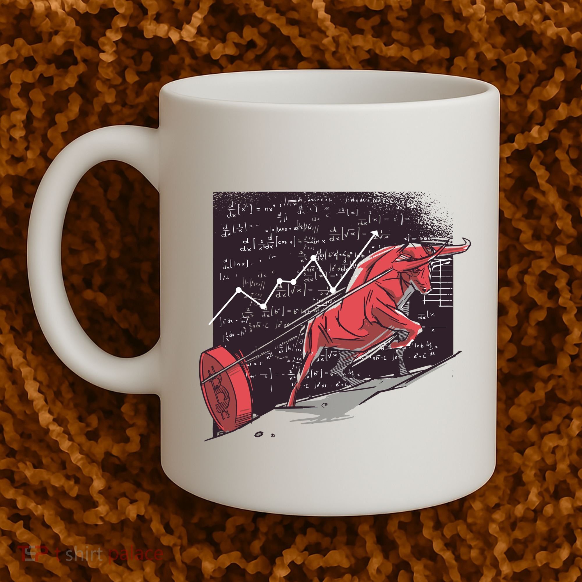 Stock Market Bitcoin Bull Coffee Mug