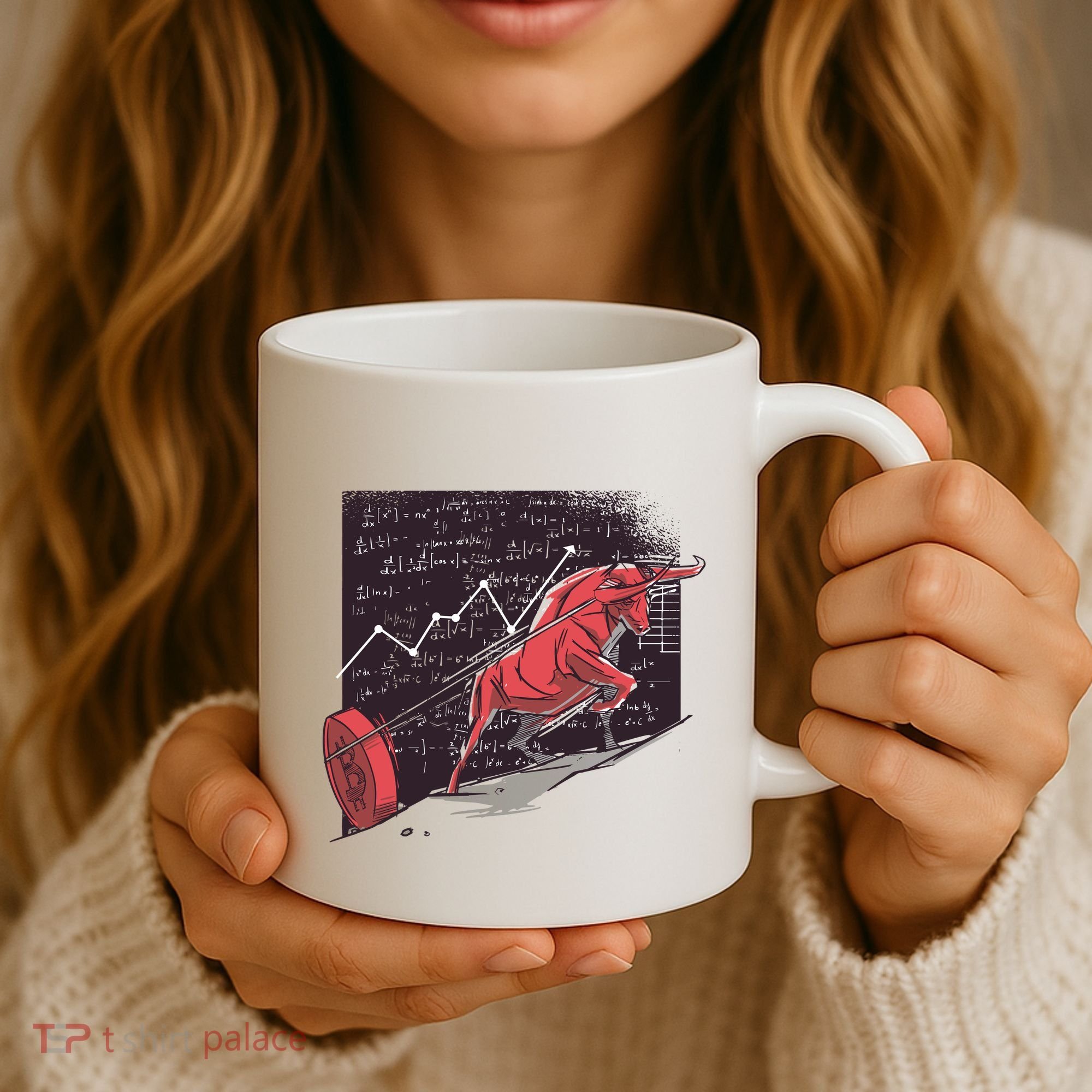 Stock Market Bitcoin Bull Coffee Mug