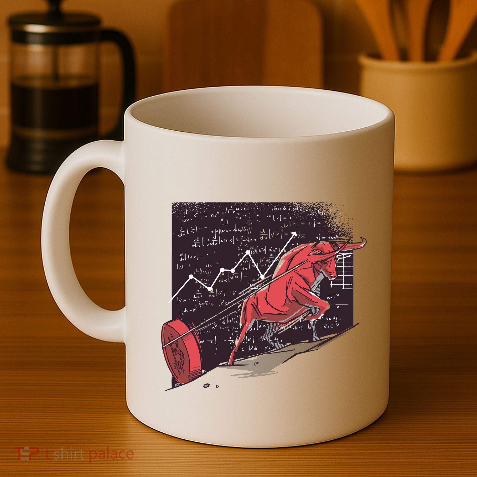 Stock Market Bitcoin Bull Coffee Mug