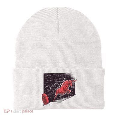 Stock Market Bitcoin Bull Beanie