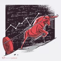 Stock Market Bitcoin Bull Ornament thumb 1