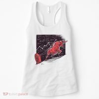 Stock Market Bitcoin Bull Women's Tank Top thumb 0