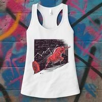 Stock Market Bitcoin Bull Women's Tank Top thumb 3