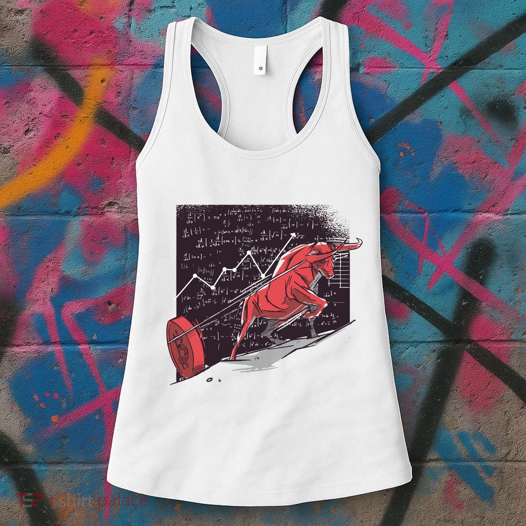 Stock Market Bitcoin Bull Women's Tank Top