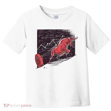 Stock Market Bitcoin Bull Toddler T-Shirt