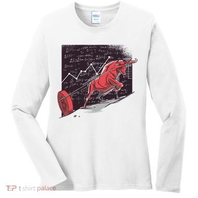Stock Market Bitcoin Bull Women's Long Sleeve Shirt