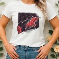 Stock Market Bitcoin Bull Women's T-Shirt thumb 2