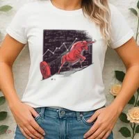 Stock Market Bitcoin Bull Women's T-Shirt thumb 2