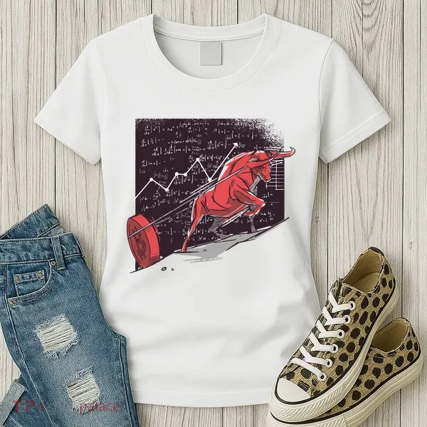 Stock Market Bitcoin Bull Women's T-Shirt