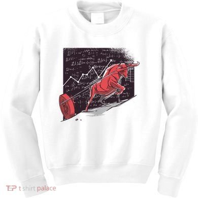 Stock Market Bitcoin Bull Kids Sweatshirt