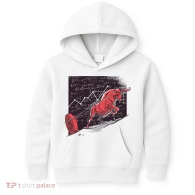 Stock Market Bitcoin Bull Kids Hoodie