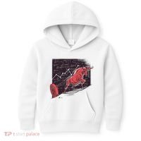 Stock Market Bitcoin Bull Kids Hoodie thumb 0