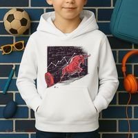 Stock Market Bitcoin Bull Kids Hoodie thumb 2