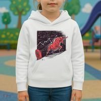 Stock Market Bitcoin Bull Kids Hoodie thumb 3