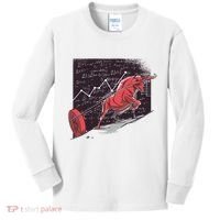 Stock Market Bitcoin Bull Kids Long Sleeve Shirt thumb 0