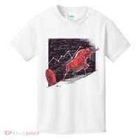 Stock Market Bitcoin Bull Kids T-Shirt thumb 0