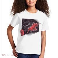 Stock Market Bitcoin Bull Kids T-Shirt thumb 2
