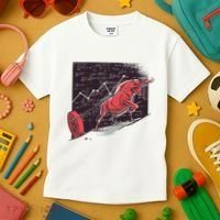 Stock Market Bitcoin Bull Kids T-Shirt thumb 3